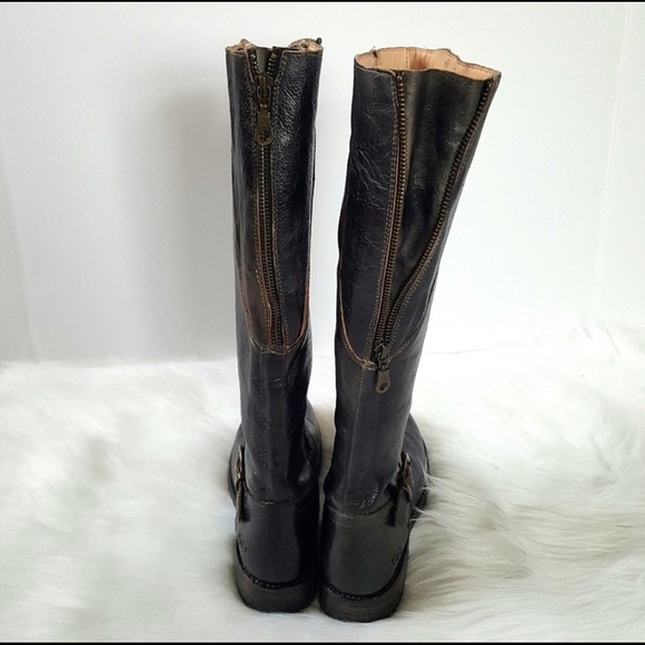 Bed Stu Glaye Graphito Rustic Ridding Boot - Picture 4 of 7